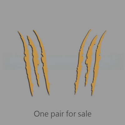 Šaunūs trijų nagų ženklų kūrybingi ir juokingi lipdukai animacinių filmų gerbėjams ir mėgėjams, aukštos kokybės automobilių sunkvežimiams, motociklams ir nešiojamiesiems kompiuteriams