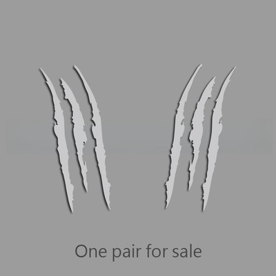 Šaunūs trijų nagų ženklų kūrybingi ir juokingi lipdukai animacinių filmų gerbėjams ir mėgėjams, aukštos kokybės automobilių sunkvežimiams, motociklams ir nešiojamiesiems kompiuteriams