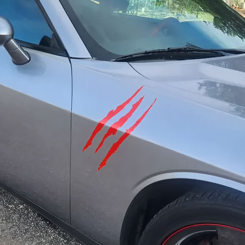 Šaunūs trijų nagų ženklų kūrybingi ir juokingi lipdukai animacinių filmų gerbėjams ir mėgėjams, aukštos kokybės automobilių sunkvežimiams, motociklams ir nešiojamiesiems kompiuteriams