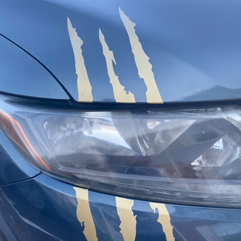 Šaunūs trijų nagų ženklų kūrybingi ir juokingi lipdukai animacinių filmų gerbėjams ir mėgėjams, aukštos kokybės automobilių sunkvežimiams, motociklams ir nešiojamiesiems kompiuteriams