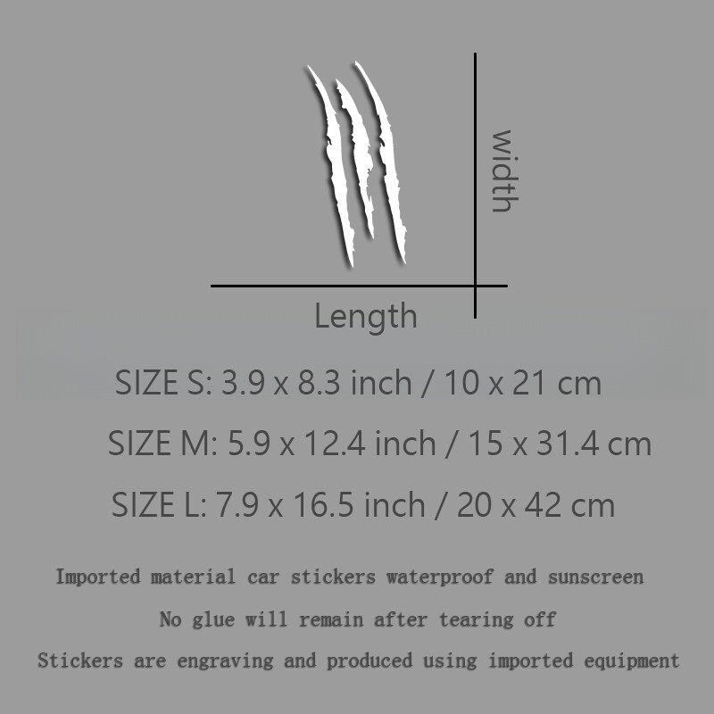 Šaunūs trijų nagų ženklų kūrybingi ir juokingi lipdukai animacinių filmų gerbėjams ir mėgėjams, aukštos kokybės automobilių sunkvežimiams, motociklams ir nešiojamiesiems kompiuteriams