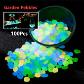 100 komada vanjskog ukrasnog kamenja, višenamjenskog kamenčića koji svijetli u mraku Svjetleće kamenje, kamenje, kamenčići za vanjsko uređenje okoliša