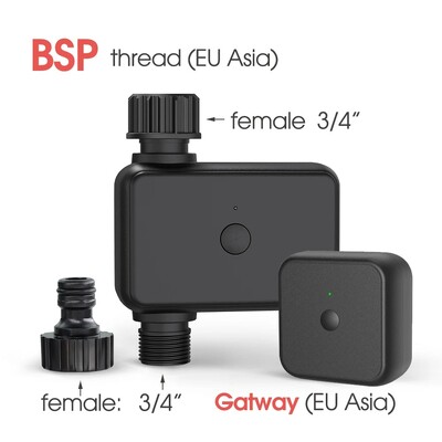 WIFI Bluetooth vremenski regulator navodnjavanja Programabilna automatska slavina za prskalice, crijevo za raspršivače, kontroler izlaznog ventila