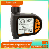 Rain Seer LCD Οθόνη Χρονοδιακόπτης νερού Αδιάβροχο IP65 Πότισμα οικιακού κήπου Χρονοδιακόπτης βροχής Αυτόματη λειτουργία αυτόματης κλειδώματος ελεγκτή