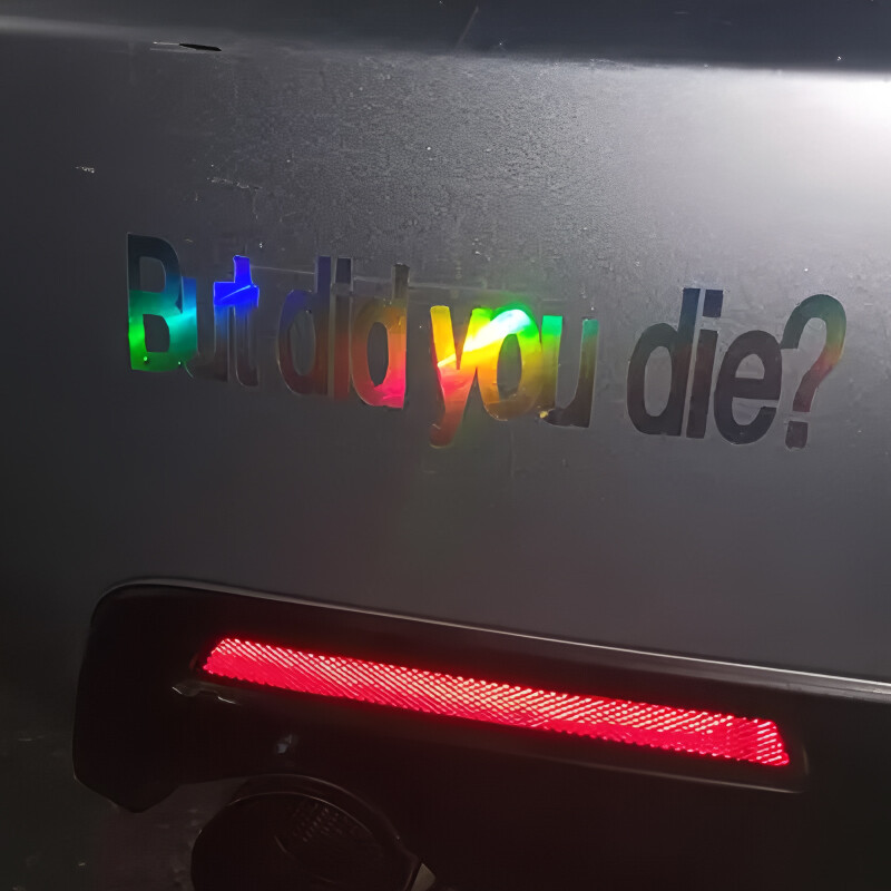 Bet vai tu nomiri Jautras gravētas uzlīmes radošas un smieklīgas uzlīmes multfilmu cienītājiem un mīļotājiem, augstas kvalitātes automašīnu kravas automašīnām motocikliem