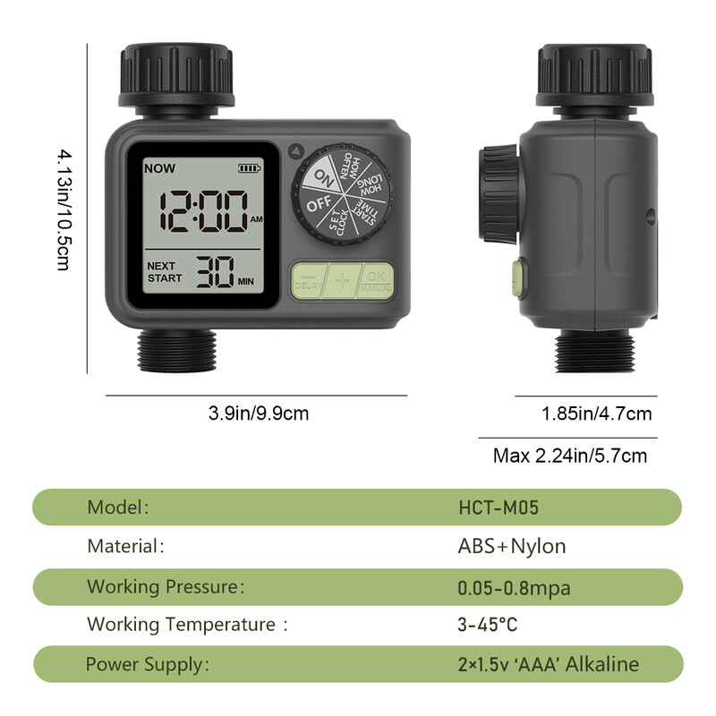 Eshico M05 Novi pametni brojčanik i tipka za odbrojavanje vode Automatski tempirani sustav navodnjavanja Vanjske posude Vrt Travnjaci Staklenici