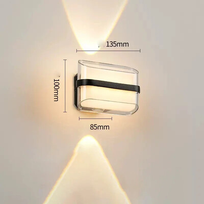 Vodootporna vanjska zidna svjetiljka IP65 Okrugla unutarnja i balkonska dvorišna svjetla u hodniku Moderna vanjska svjetla