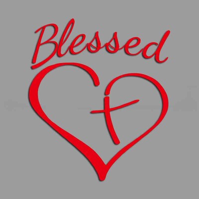 Blažena ljubav u kombinaciji s križnim kreativnim i smiješnim naljepnicama za obožavatelje i ljubitelje crtića, visoke kvalitete za automobile, kamione, motocikle i prijenosna računala