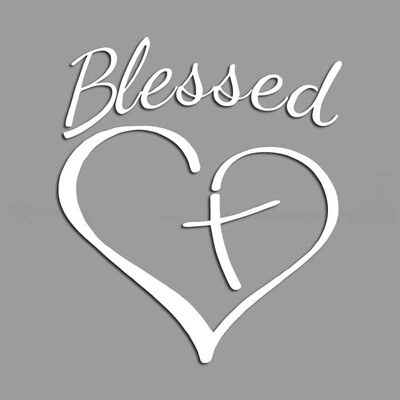 Blažena ljubav u kombinaciji s križnim kreativnim i smiješnim naljepnicama za obožavatelje i ljubitelje crtića, visoke kvalitete za automobile, kamione, motocikle i prijenosna računala