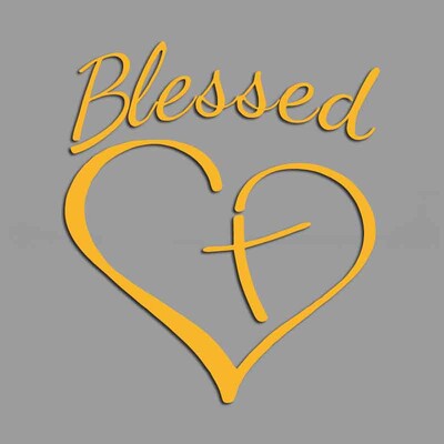 Blažena ljubav u kombinaciji s križnim kreativnim i smiješnim naljepnicama za obožavatelje i ljubitelje crtića, visoke kvalitete za automobile, kamione, motocikle i prijenosna računala