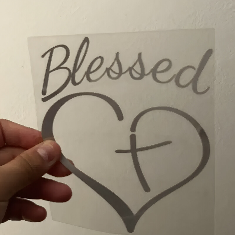 Blažena ljubav u kombinaciji s križnim kreativnim i smiješnim naljepnicama za obožavatelje i ljubitelje crtića, visoke kvalitete za automobile, kamione, motocikle i prijenosna računala