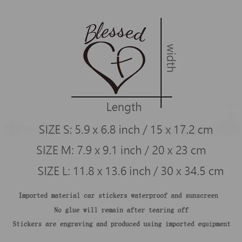 Blažena ljubav u kombinaciji s križnim kreativnim i smiješnim naljepnicama za obožavatelje i ljubitelje crtića, visoke kvalitete za automobile, kamione, motocikle i prijenosna računala