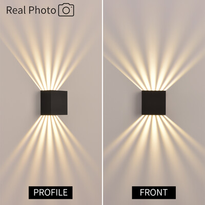 JoollySun vanjska zidna svjetiljka Vodootporna LED rasvjeta za uređenje doma Vrt Balkonska vrata Bočna moderna zidna svjetla AC85-265V