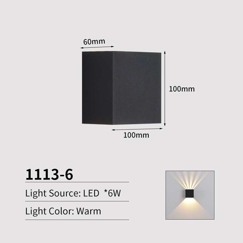 JoollySun vanjska zidna svjetiljka Vodootporna LED rasvjeta za uređenje doma Vrt Balkonska vrata Bočna moderna zidna svjetla AC85-265V