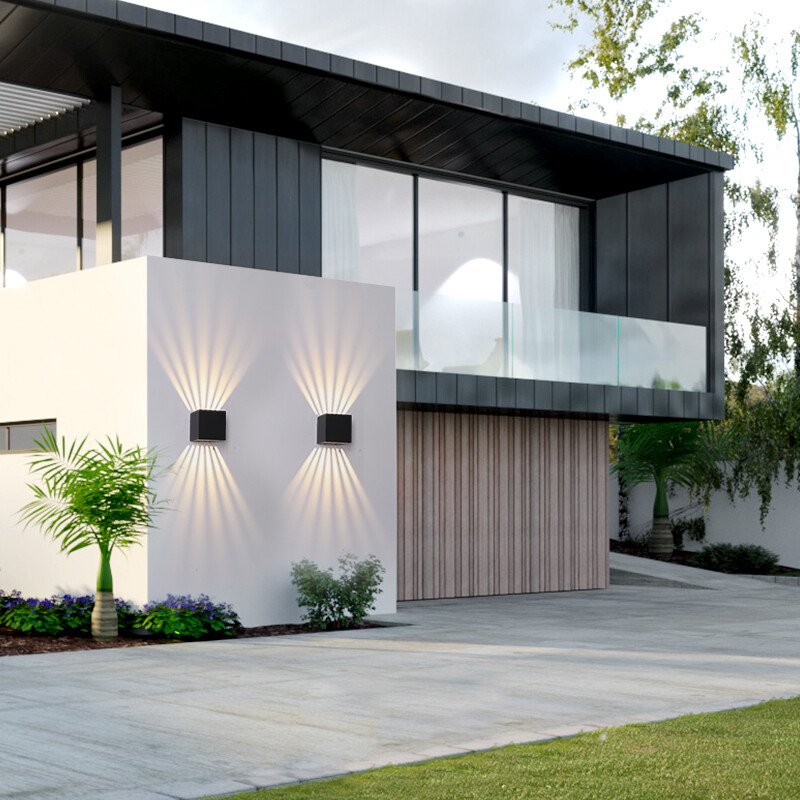 JoollySun vanjska zidna svjetiljka Vodootporna LED rasvjeta za uređenje doma Vrt Balkonska vrata Bočna moderna zidna svjetla AC85-265V