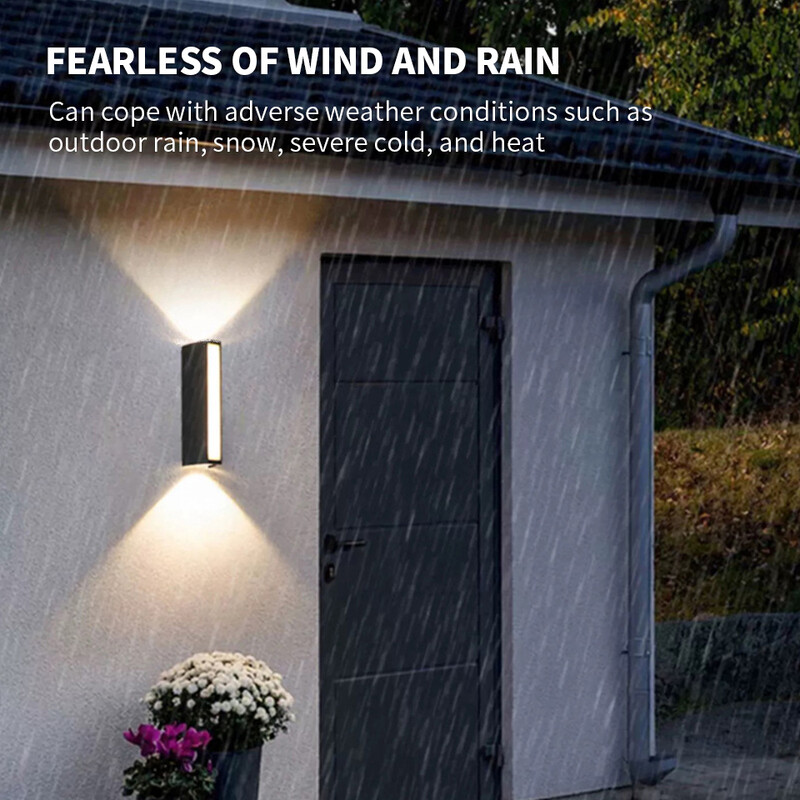 Fali lámpa LED lámpa 10 W LED fali lámpa AC85-265V IP66 Vízálló mozgásérzékelő Világítás Dekoráció Kívülről Otthonra