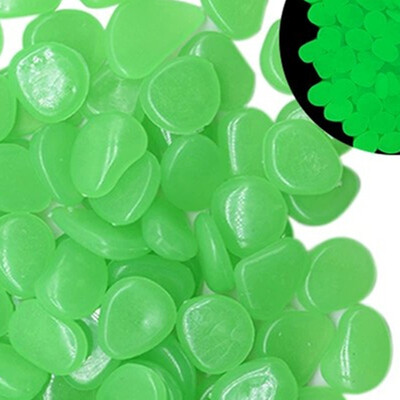 50 gab. Gaismas oļi 1,5 cm dārza apdares grants pagalma celiņam un baseinam Akmens skaists dekors mirdz tumsā