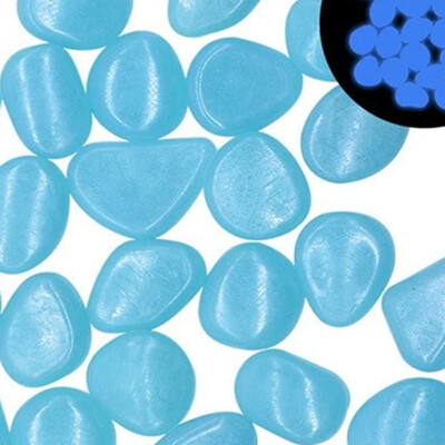 50 gab. Gaismas oļi 1,5 cm dārza apdares grants pagalma celiņam un baseinam Akmens skaists dekors mirdz tumsā