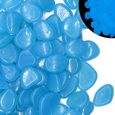 50 gab. Gaismas oļi 1,5 cm dārza apdares grants pagalma celiņam un baseinam Akmens skaists dekors mirdz tumsā