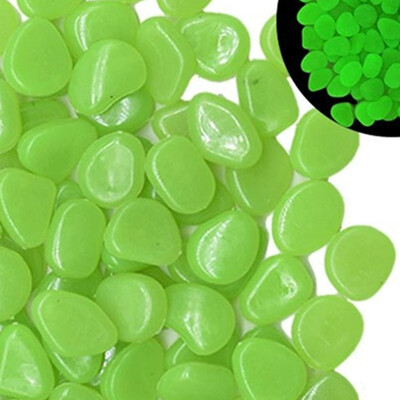 50 gab. Gaismas oļi 1,5 cm dārza apdares grants pagalma celiņam un baseinam Akmens skaists dekors mirdz tumsā