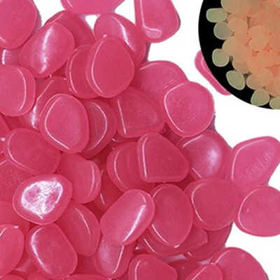 50 gab. Gaismas oļi 1,5 cm dārza apdares grants pagalma celiņam un baseinam Akmens skaists dekors mirdz tumsā