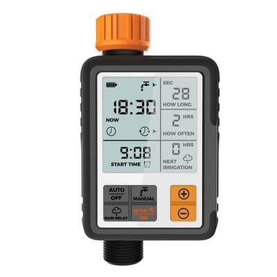 Automātiskā digitālā elektroniskā ūdens taimera sistēma dārza apūdeņošanas laistīšanas taimera kontrolieris EU Plug, ASV spraudnis