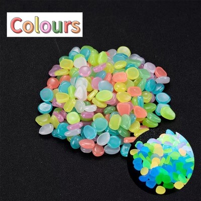 100-500 Sjaj u tami Vrtni kamenčići Sjajno kamenje Stijene za šetnice Vrtna staza Terasa Travnjak Uređenje dvorišta Svjetleće kamenje