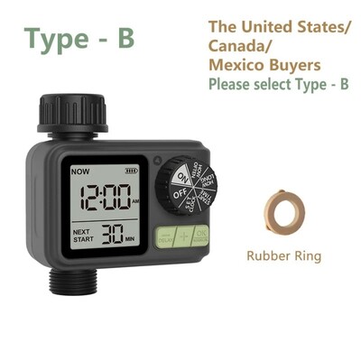 Dārza ūdens taimeris Jaunākais 2/1 izvada digitālā A/B zonas neatkarīga programmēšanas vadība Regulējams smidzinātājs Vienkārša uzstādīšana