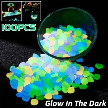 Τεχνητές φωτεινές πέτρες Tank Water Glow in the Dark Pebbles Garden Path Ενυδρείο Glowing Stone Διακόσμηση κήπου εξωτερικού χώρου