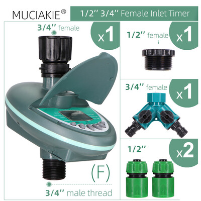 Vrtni mjerač vremena za navodnjavanje LCD zaslon Kontroler navodnjavanja Tjedno dnevno programiranje Biljke u stakleniku Automatske prskalice