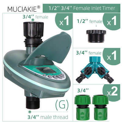Vrtni mjerač vremena za navodnjavanje LCD zaslon Kontroler navodnjavanja Tjedno dnevno programiranje Biljke u stakleniku Automatske prskalice