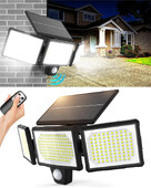 Saules gaisma āra 304/172 LED integrēts īpaši spilgts kustības sensors Spēcīga jauda IP65 ūdensizturīgs 3 darba režīmi dārza siena