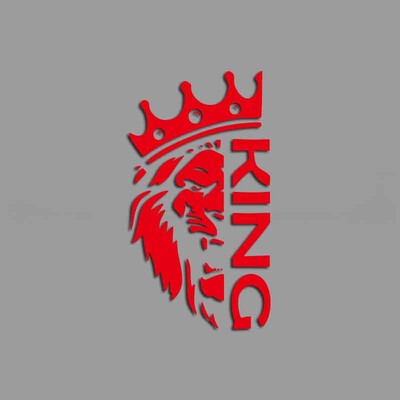 Biedējoša lauvas galva ar radošām un smieklīgām uzlīmēm multfilmu cienītājiem un mīļotājiem, augstas kvalitātes automašīnu kravas automašīnām, motocikliem un klēpjdatoriem