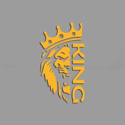 Biedējoša lauvas galva ar radošām un smieklīgām uzlīmēm multfilmu cienītājiem un mīļotājiem, augstas kvalitātes automašīnu kravas automašīnām, motocikliem un klēpjdatoriem