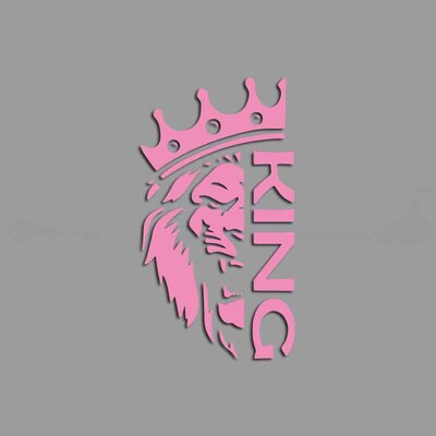 Biedējoša lauvas galva ar radošām un smieklīgām uzlīmēm multfilmu cienītājiem un mīļotājiem, augstas kvalitātes automašīnu kravas automašīnām, motocikliem un klēpjdatoriem