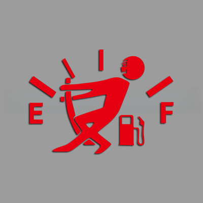 Augsts degvielas patēriņš un aiziet prom smieklīgas un interesantas darbības uzlīmes radošas un smieklīgas uzlīmes multfilmu faniem un mīļotājiem, augstas kvalitātes