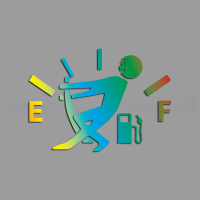 Augsts degvielas patēriņš un aiziet prom smieklīgas un interesantas darbības uzlīmes radošas un smieklīgas uzlīmes multfilmu faniem un mīļotājiem, augstas kvalitātes