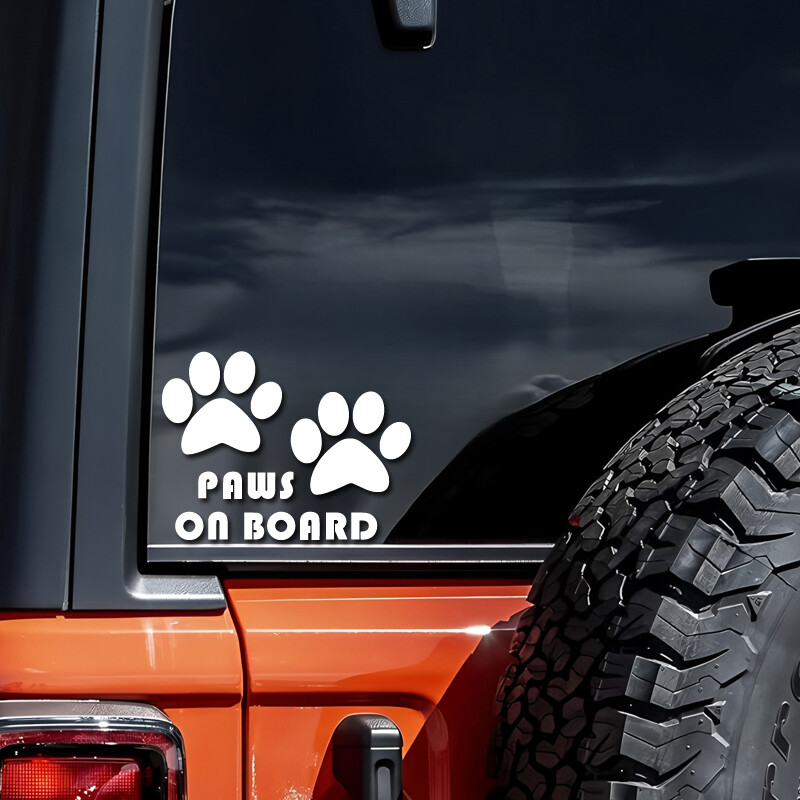 Smieklīgas, smieklīgas suņu ķepas radošas un smieklīgas uzlīmes multfilmu faniem un mīļotājiem, augstas kvalitātes automašīnu kravas automašīnām, motocikliem un klēpjdatoriem