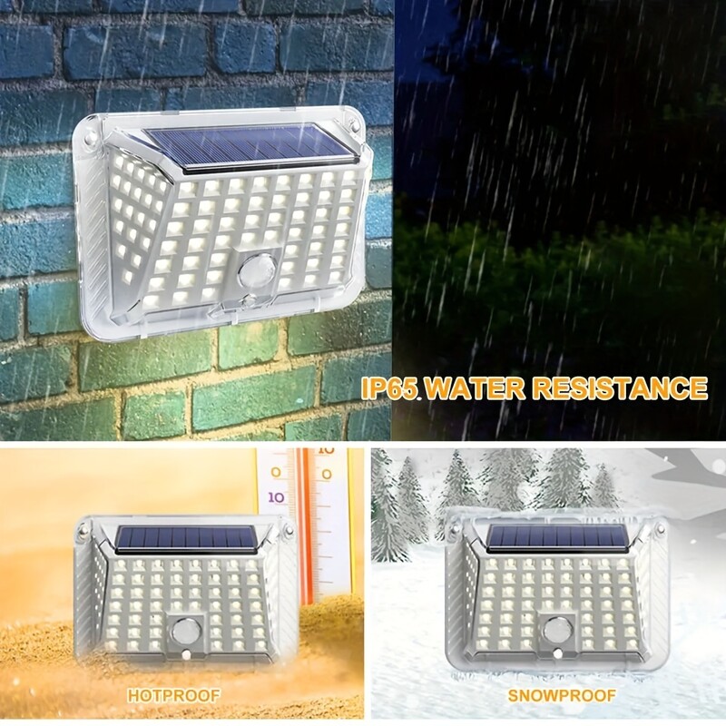 3Modes Super Bright 90 LED saules sienas lampa āra kustības gaismas Saules žogs gaismas Drošības lampas dārza pagalma āra apgaismojumam