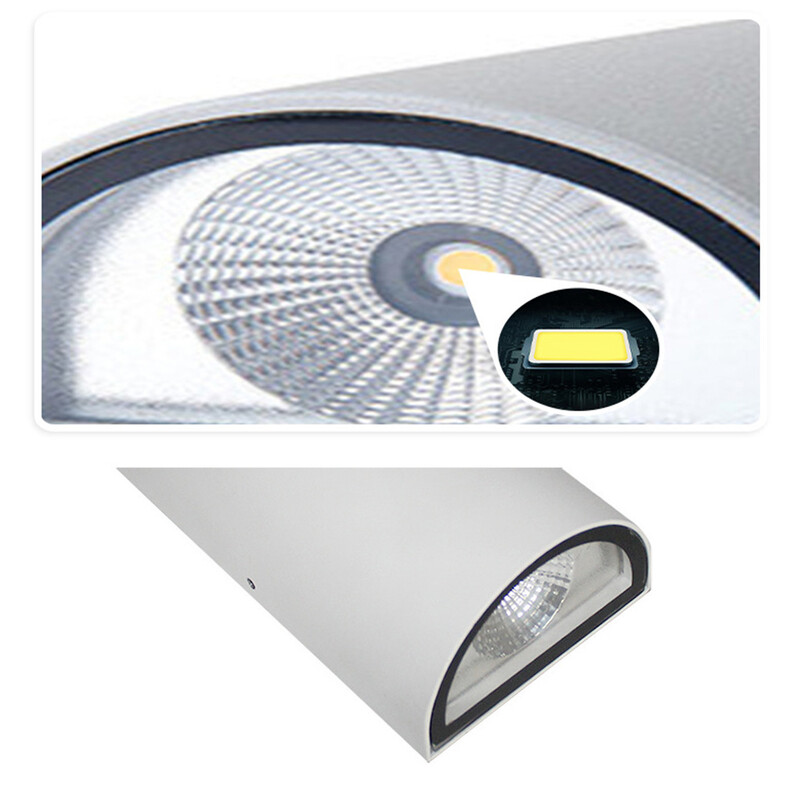 Sandiy āra sienas lampas ārējās LED ūdensnecaurlaidīgās sienas ielas lampas 220 v balkona lieveņa 2 galvu pagalma ielas apgaismojums 110 v 10 W