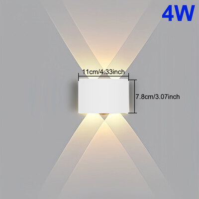 Āra LED sienas gaisma 4W 6W 8W 10W ūdensizturīgs IP65 augšup uz leju gaisma Mūsdienīgs ejas dārza pagalms Guļamistabas viesistabas gaismas dekors