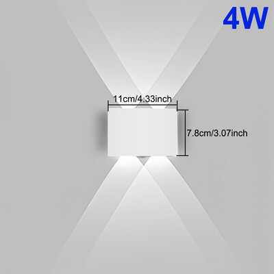 Āra LED sienas gaisma 4W 6W 8W 10W ūdensizturīgs IP65 augšup uz leju gaisma Mūsdienīgs ejas dārza pagalms Guļamistabas viesistabas gaismas dekors
