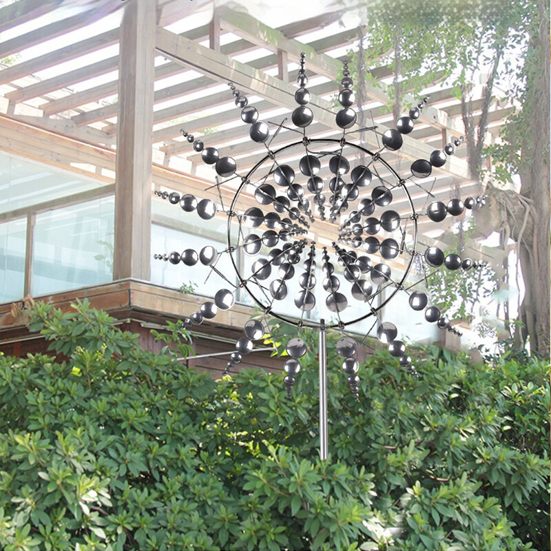 Kinetic Art Vējmašīnas metāla vējdzirnavu dārza dekorēšana āra vēja ķērējs Dreamcatcher vēja zvani Mūsdienīgs mājas dekors