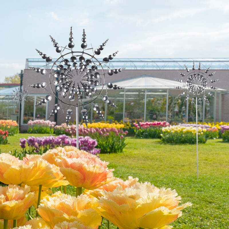 Kinetic Art Vējmašīnas metāla vējdzirnavu dārza dekorēšana āra vēja ķērējs Dreamcatcher vēja zvani Mūsdienīgs mājas dekors