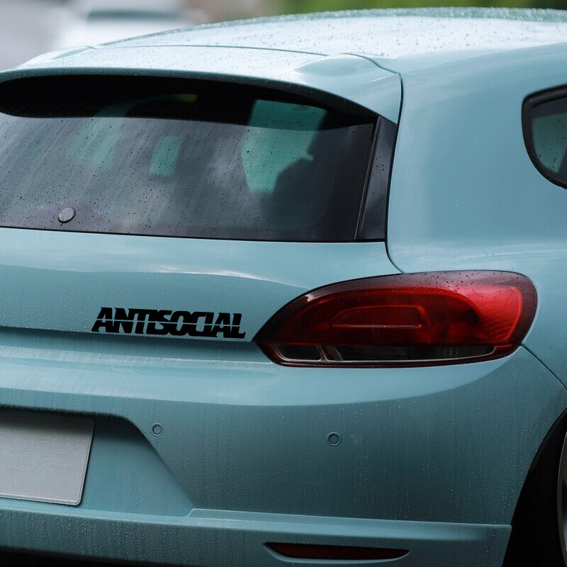 "ANTISOCIJALNO" Naljepnice, cool & smiješne naljepnice, Dekoracija za auto kamion Motocikli laptop