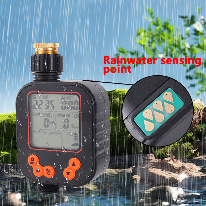 Išmanusis LCD ekrano laikmatis Automatinis valdymo prietaisas Drėkinimo valdiklis Skaitmeninis laikmatis Maišytuvo laikmatis Automatinis laistymo įrenginio vanduo