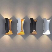 LED sienas lampa 6W 10W alumīnija IP65 ūdensnecaurlaidīga āra sienas lampa Dārza veranda Moderna iekštelpu ziemeļvalstu lampas dekoru apgaismojums
