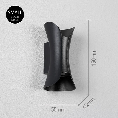 LED sienas lampa 6W 10W alumīnija IP65 ūdensnecaurlaidīga āra sienas lampa Dārza veranda Moderna iekštelpu ziemeļvalstu lampas dekoru apgaismojums