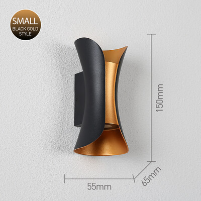 LED sienas lampa 6W 10W alumīnija IP65 ūdensnecaurlaidīga āra sienas lampa Dārza veranda Moderna iekštelpu ziemeļvalstu lampas dekoru apgaismojums