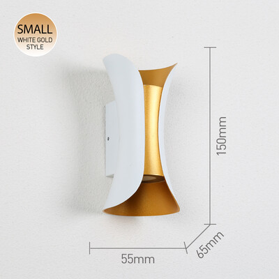 LED sienas lampa 6W 10W alumīnija IP65 ūdensnecaurlaidīga āra sienas lampa Dārza veranda Moderna iekštelpu ziemeļvalstu lampas dekoru apgaismojums